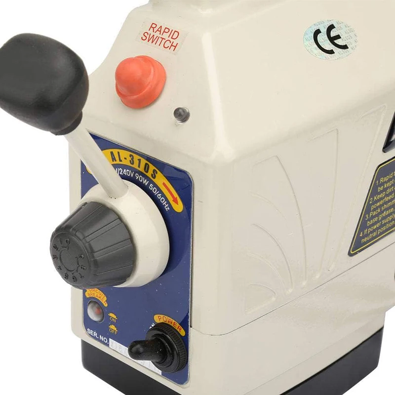 ALSGS AL-310S Power Feed X-Axis 450 in-lb Torque Power Feeder Milling Machine 0-200PRM 110V 220V for Bridgeport Similar Knee milling machine tools