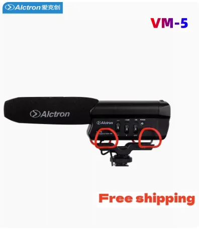 

Alctron VM-5 профессиональный микрофон для видеокамеры для записи интервью