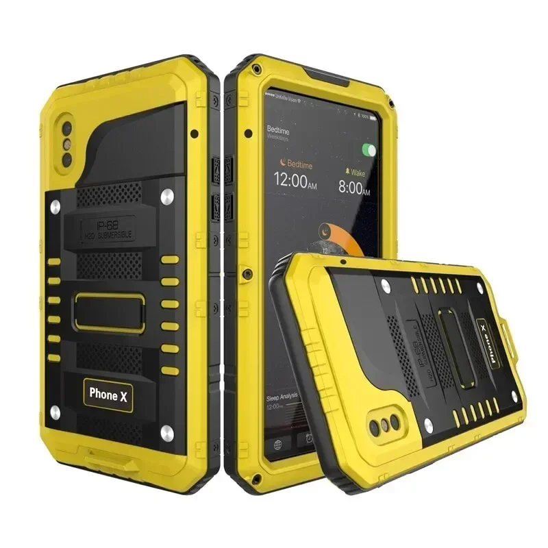IP68 Waterproof Heavy Duty Armor Aluminum Metal Case For iPhone 14 13 12 11 Pro Max XS XR 8 7 Plus SE2 SE3 Full Shockproof Cover