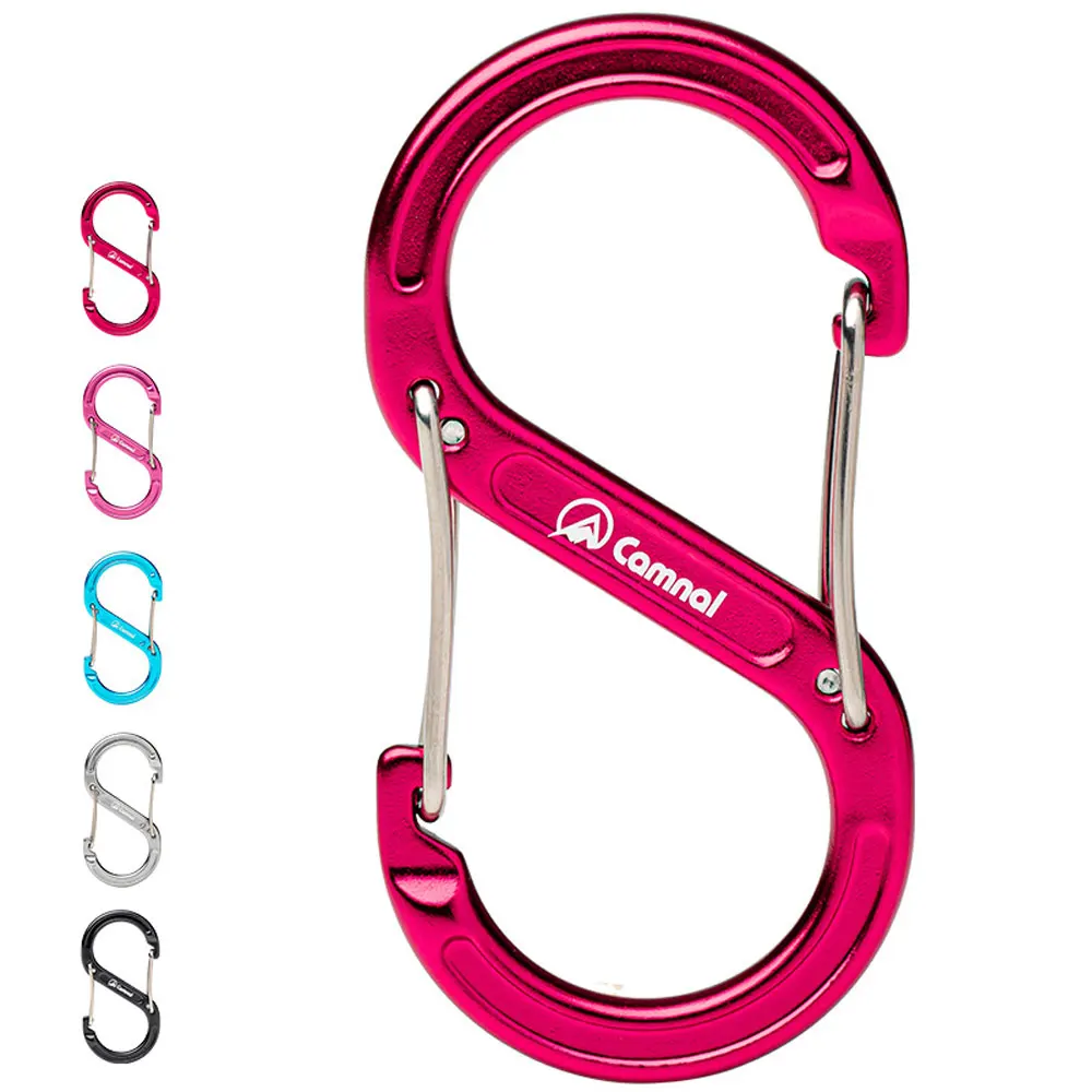 

Carabiner Aluminum Alloy S Shape Carabiner Spring Clip Key Chain Carabiner Carabiner For Key Camping Tools Outdoor Equipment