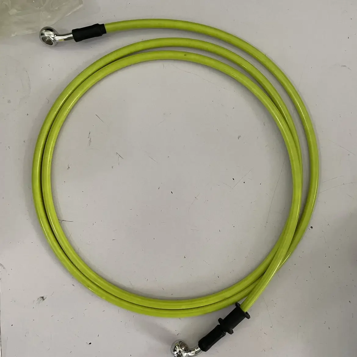 Motoforti Universal 40cm Motorcycle Brake Clutch Oil Hose Line Pipe Green Hydraulic Reinforced Stainless Steel Braided Hose
