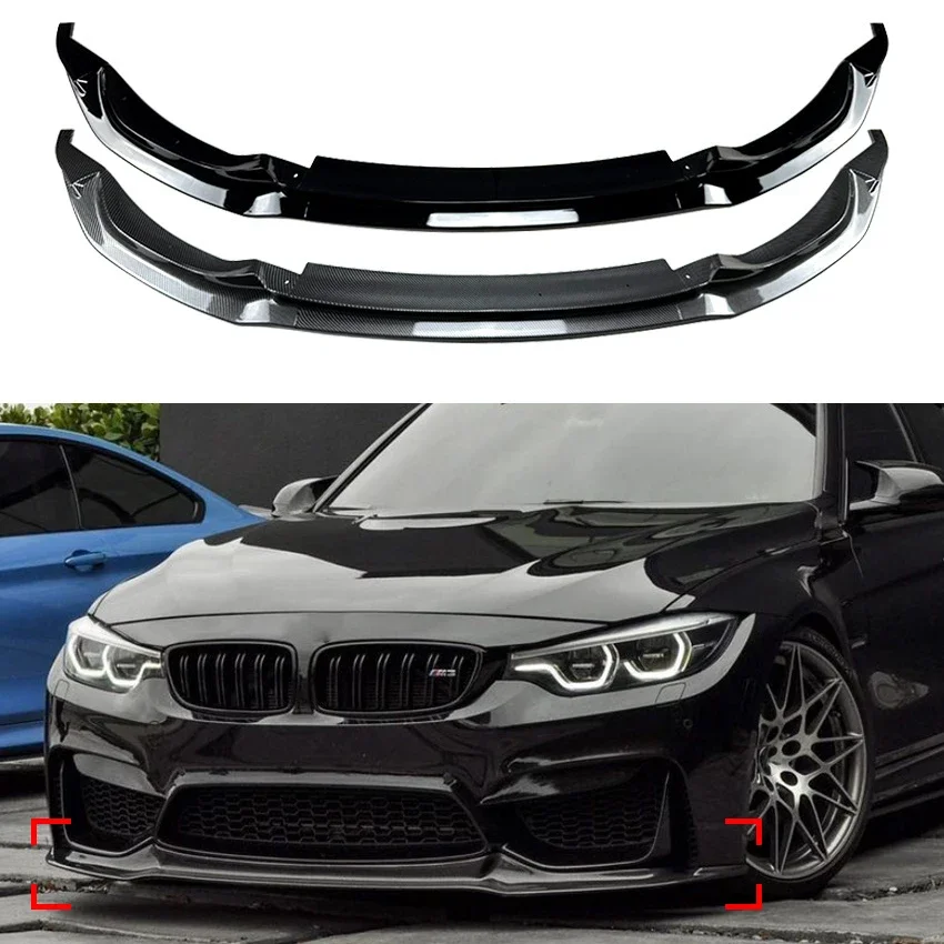 Paraurti Anteriore Lip Spoiler Splitter Car Diffusore Splitter Cover Gurad Body Kit Per Bmw M3 F80 M4 F82 F83 2015-2020
