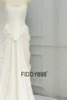 FIDDY898 Strapless Bride Gown Special Mermaid Design Beaded Lace and Chiffon Skirt Sleeveless Lace-up Back QW01975 4