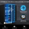 15 Inch Outdoor Beverage Fridge, Stainless Steel Beverage Cooler Under Counter Beer Fridge, Indoor/Outdoor Beverage Refrigerator 4