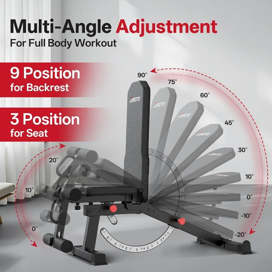 MD65 Adjustable Weight Bench 3