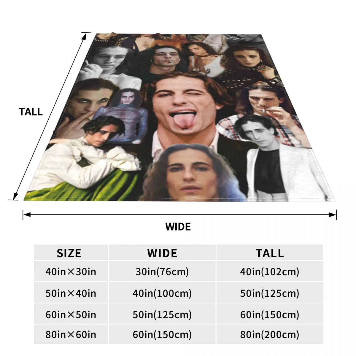 Damiano David Warm Soft Blanket Maneskin Music Band Photo Travel Bedding Throws Winter Funny Flannel Bedspread Sofa Bed Cover 2