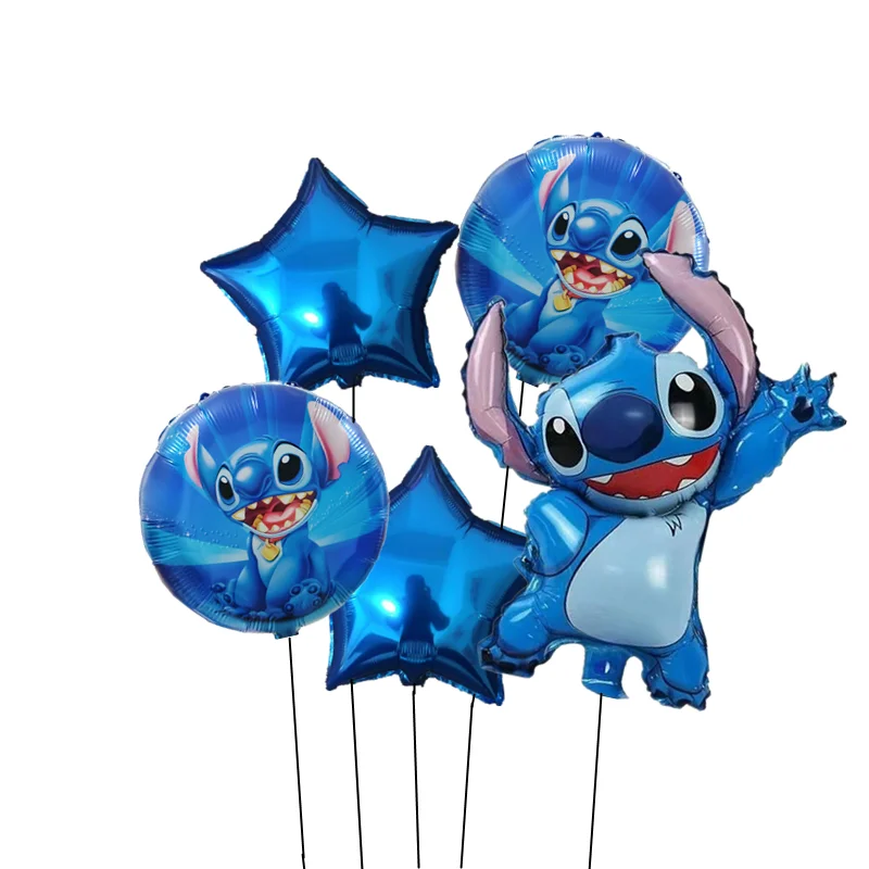 thumbnail image 1 of Decoración para fiesta de cumpleaños de Disney Stitch, vajilla, vasos, platos, servilletas, manteles, globos, suministros de decoración para fiestas de bienvenida al bebé para niños, 1 of 5