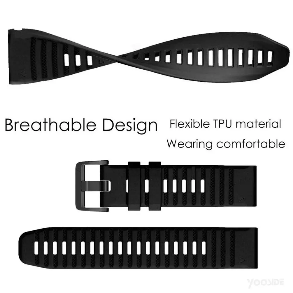 QuickFit Durable Silicone Strap, 26mm/22mm Variety
