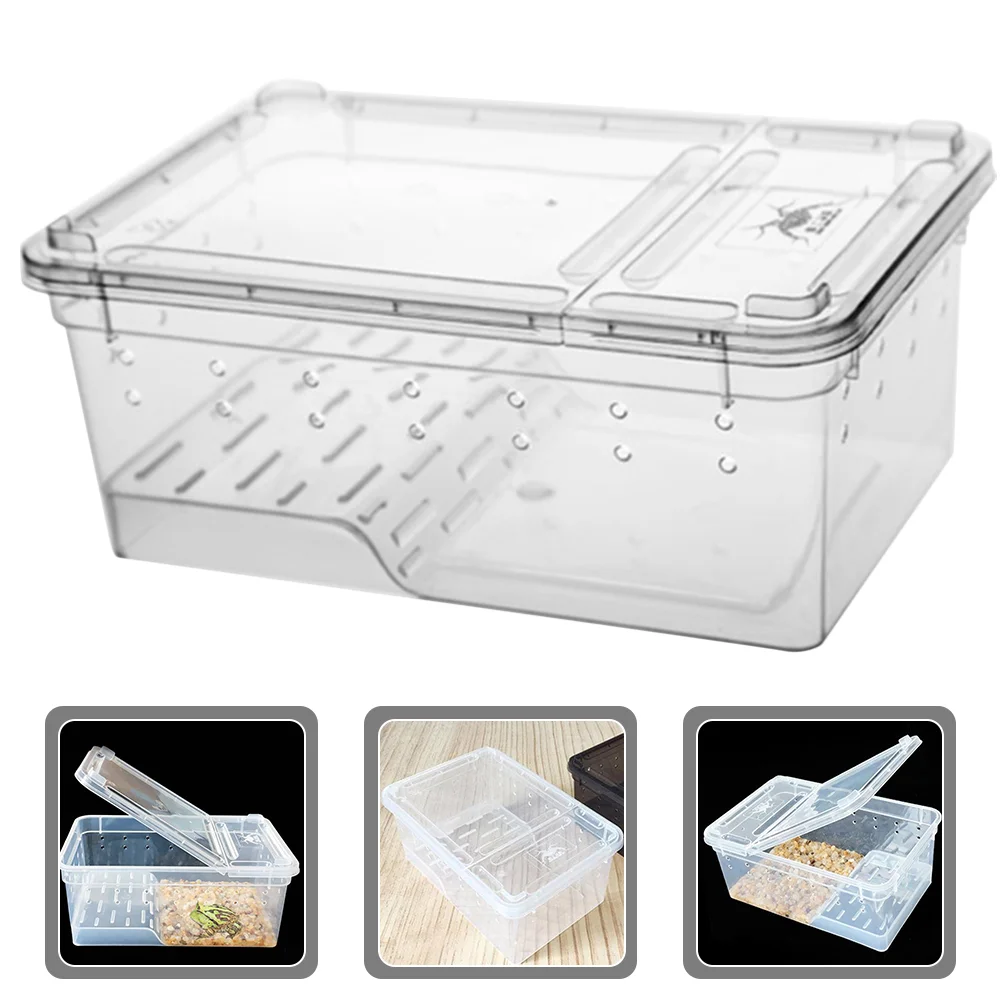 

Amphibian Feeding Box Snail House Turtle Terrarium Aquarium Reptile Cage Reptilians Sea ​​turtle
