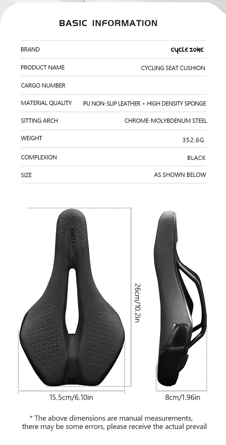 Mountain Road Bike Sitzmatte Bequeme Weiche Anti-rutsch Stoßfest Radfahren Kissen Atmungsaktive MTB Fahrrad Sattel Radfahren Teile – Detail 2