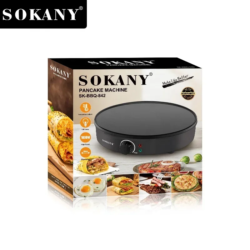 New Kitchen Roti Maker Machine Crepe Non Stick Souffle Pancake Roti Maker For Hom 3
