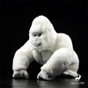 Albino Gorilla High Fidelity Anime Cute Ape Plushie Silverback Plush Toys Lifelike Animals Simulation Stuffed Doll Kawai Toy Gif 1