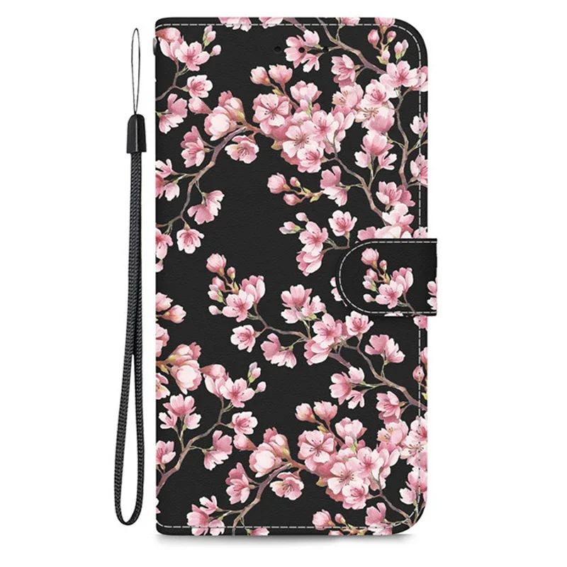 Leather Flip Wallet Case with Magnetic Stand and Cute 3D Design
