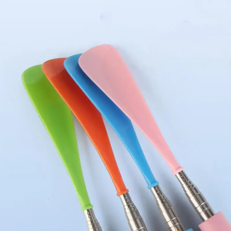 Adjustable Shoe Horn 30cm-70cm Retractable Shoehorn Shoe Stainless Steel Shoe Horn with Comfortable Handle Shoe Spoon for Home