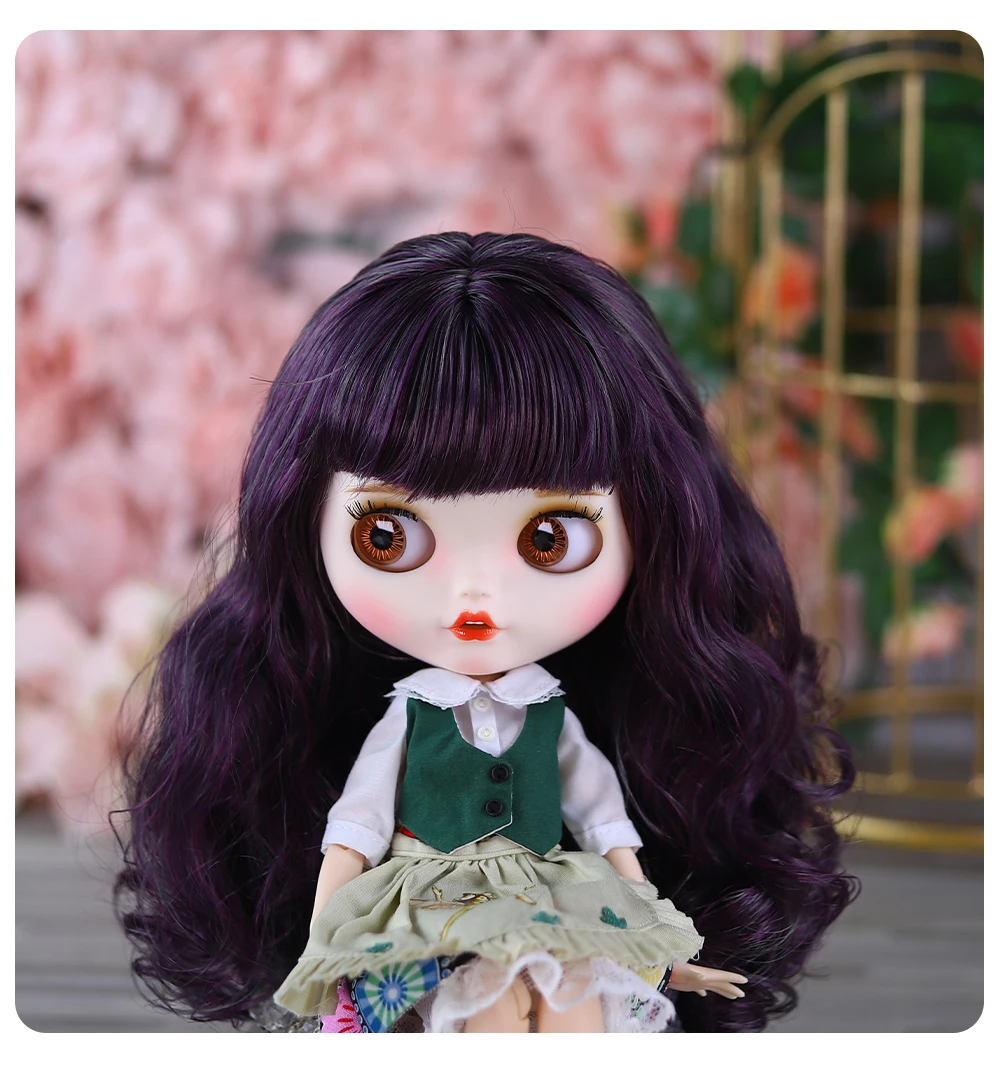 Allison – Premium Custom Neo Blythe Doll with Blue Hair, White Skin & Matte Smiling Face 15 Allison – Premium Custom Neo Blythe Doll with Blue Hair, White Skin & Matte Smiling Face 15