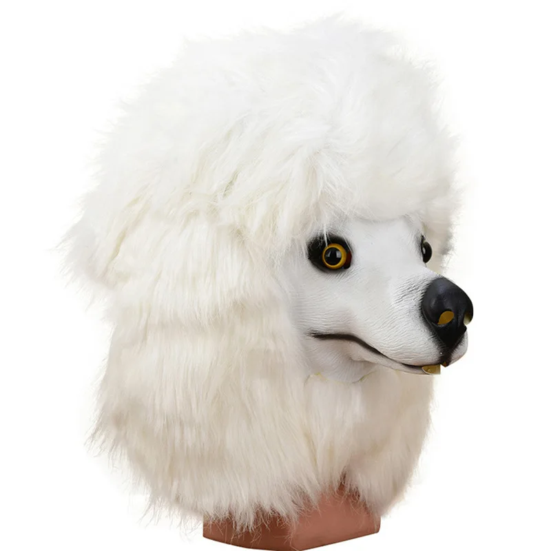 

Cosplay Costumes Dog Head Cover Plush Pet Dog Mask Festival Funny Masquerade Party Props Net