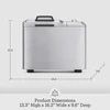 Bread Maker, Automatic fruit and nut dispenser, 13 automatic settings & 3 crust colors 4 loaf sizes, Bread Maker 2