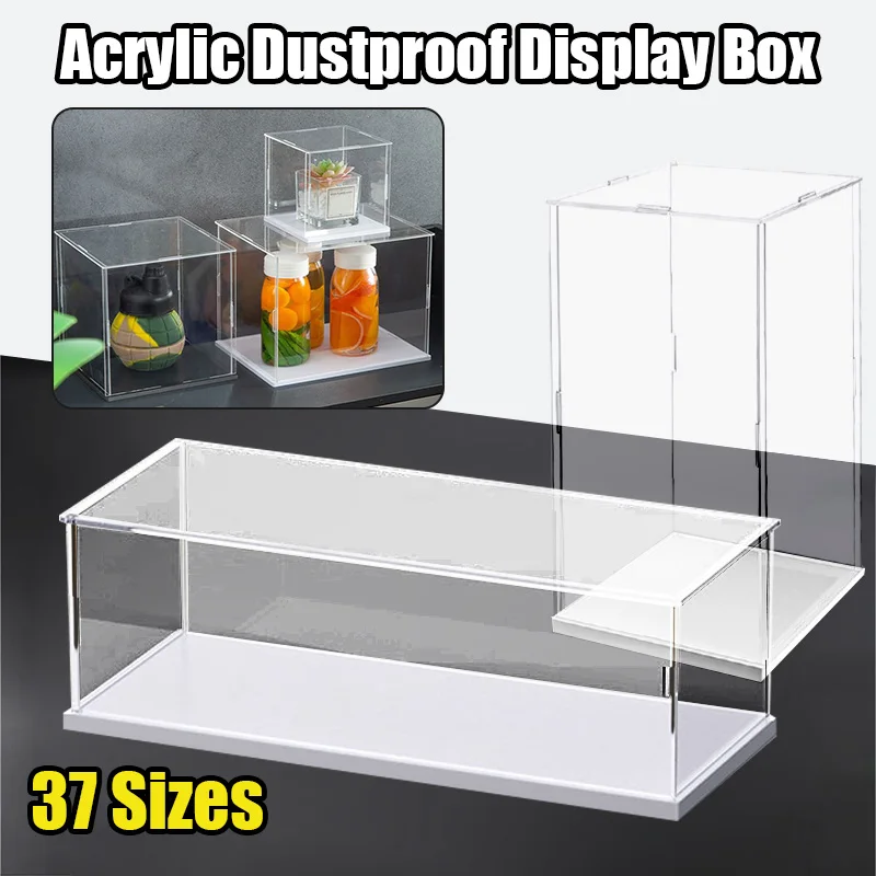 Acrylic Dustproof Transparent Display Case Box Protect Model Toy Collectibles Storage Showcase Cabinet Action Figures Organizer acrylic display case acrylic display box