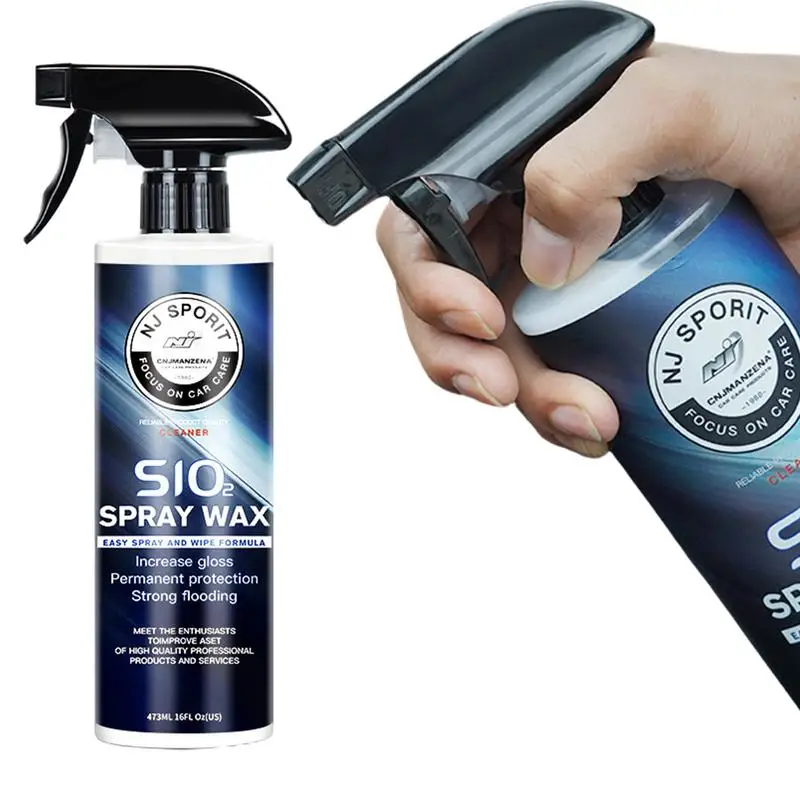 Ceramic Car Coating Paint Care Mirror Shine Crystal Wax Spray Nano Hydrophobic Coat Polish Polymer Protection Liquid Wax 473ml ceramic coating more shine fortify quick coat hydrophobic polish waterless car wash wax and long lasting protection s12 hgkj