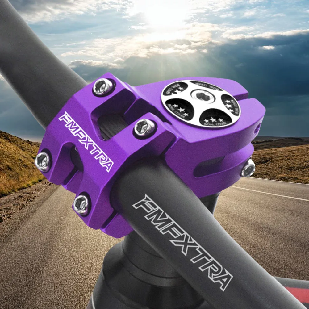 25.4mm Short Handlebar Stem Aluminum Alloy Road Bike Stem MTB Bike Handlebar Stem for Most Bicycle Road Bike MTB BMX Fixie Gear