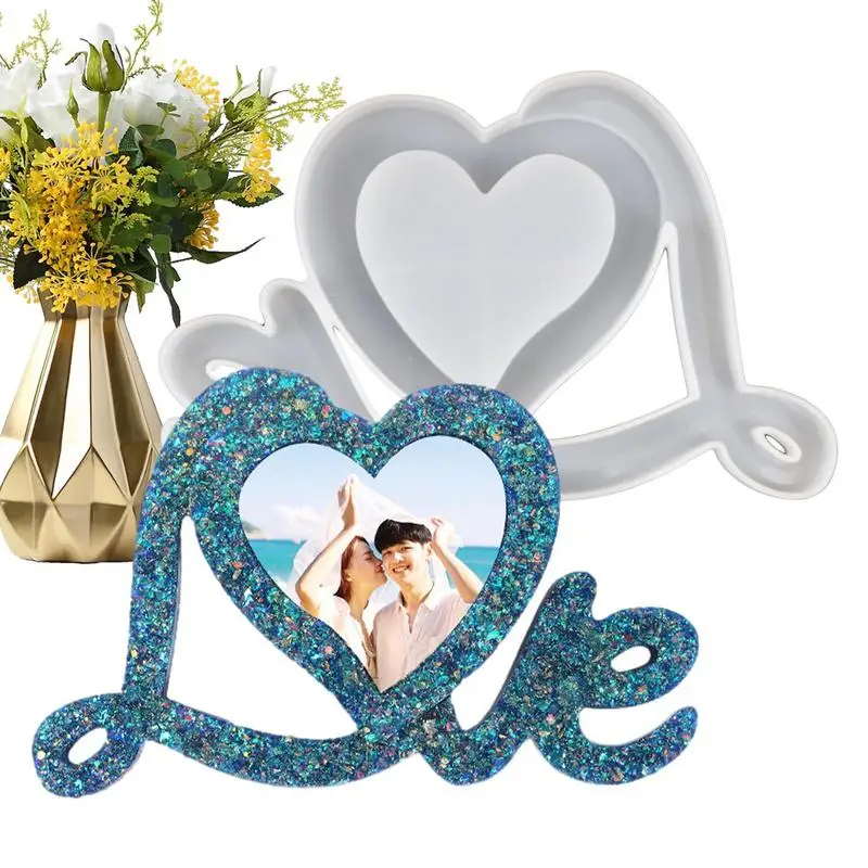 

Смоляная фоторамка, форма, любовь, фоторамка, фоторамка, силиконовая форма для изготовления поделок, украшения для дома