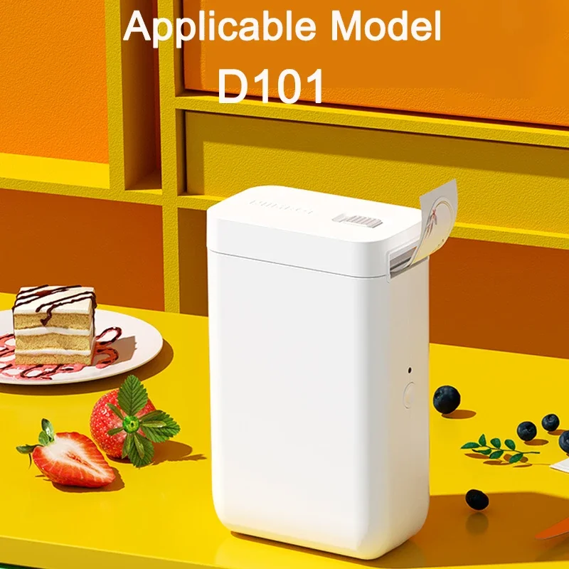 NIIMBOT D101 라벨 용지 잉크 없음 라벨 메이커 열 가격 날짜 의류 정렬 스티커 홈 오피스 상점 사용을위한 방수 태그