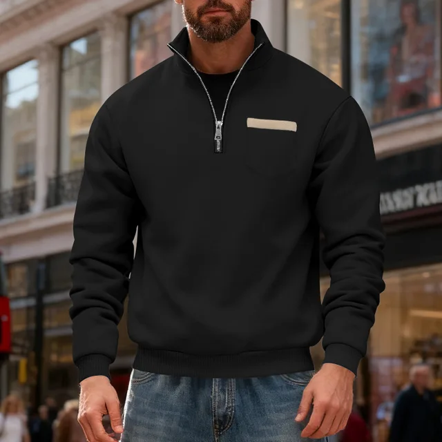 Men's Fleece Pullover Outdoor Sports & Fitness Jacket - Image 3