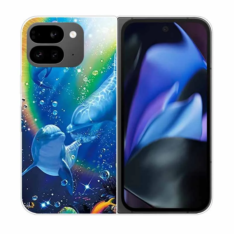 Clear Hard PC Back Cover with Cartoon Design