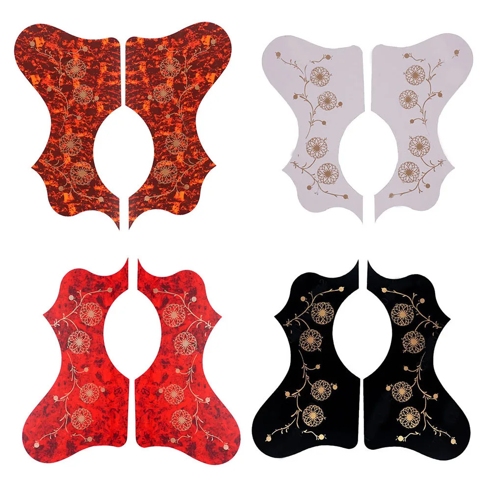 Description Picture 3 of item1pc Guitar Pickguard Red Black White Pick Guard Sticker Acoustic Guitar Guar Guitar Scratch Plate Protective Accessory