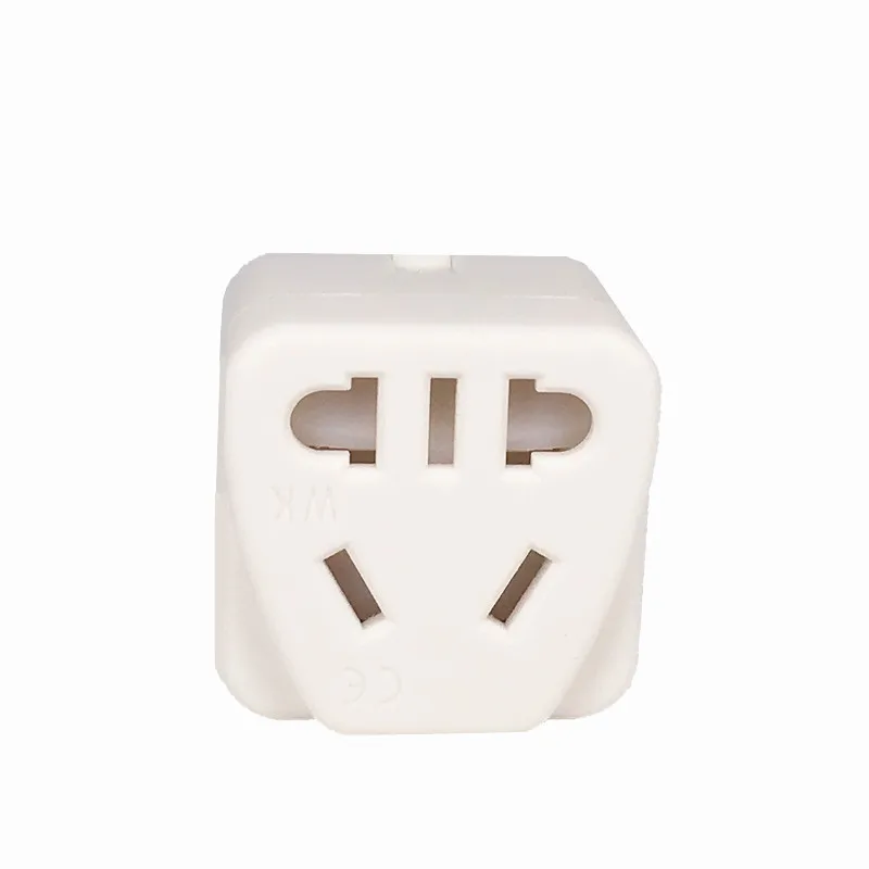 CN/AU/EU to USA Canada 3-pin Travel Plug Adapter (Type B) Convert Europe Australia to American Socket Round Flat Pin