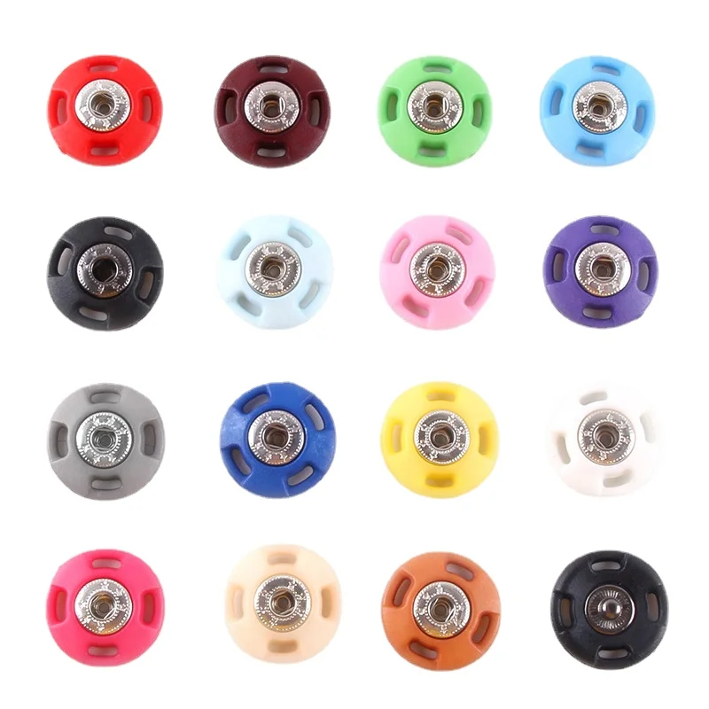 

100sets/Lot 19mm 21mm Metal Snap Button Fastener Press Stud Resin Nylon Buckle Tailor Sewing Accessories Supplies Wholesale