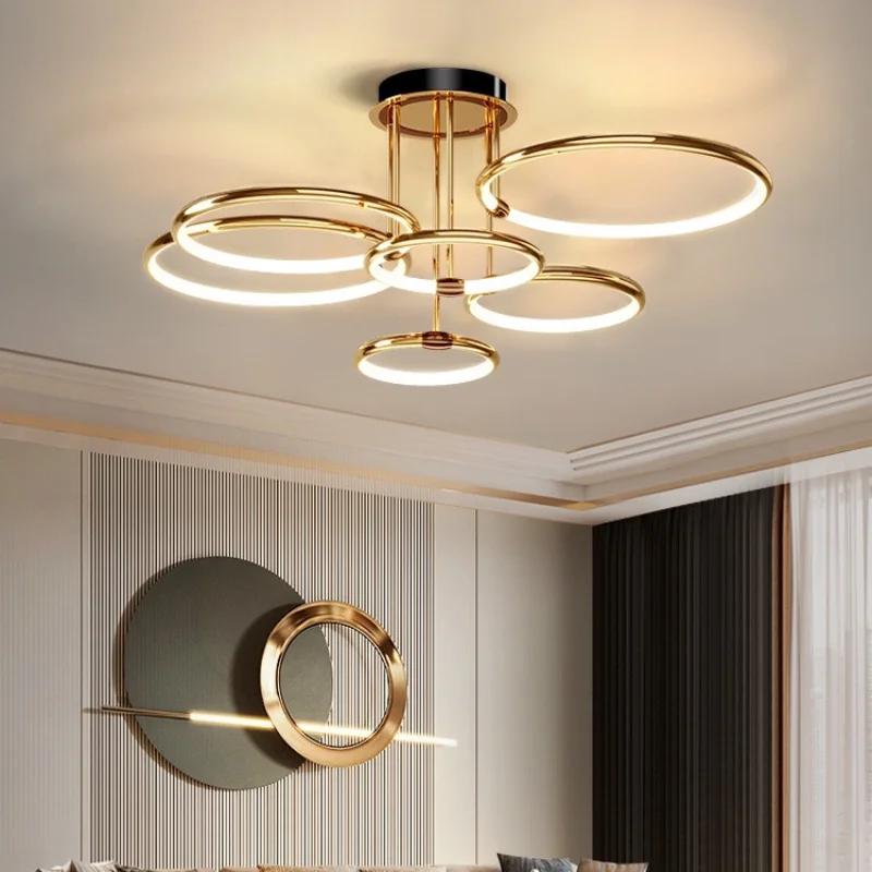

Modern Luxury Living Room Pendant Lamp Dining Room Bedroom Ceiling Lamp Northern Europe Simple Atmosphere