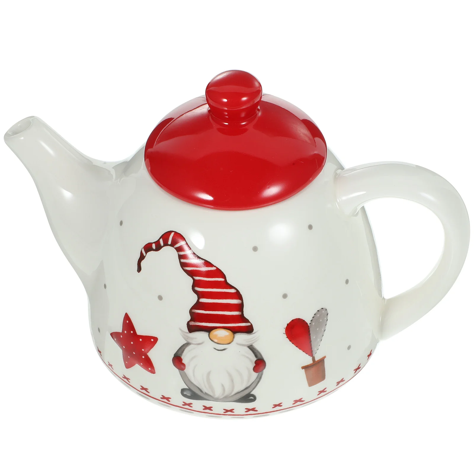 

Christmas Teapots Ceramic Coffee Kettle Santa Gnome Design Farmhouse Milk Pot Xmas Porcelain Loose Leaf Pot Nordic
