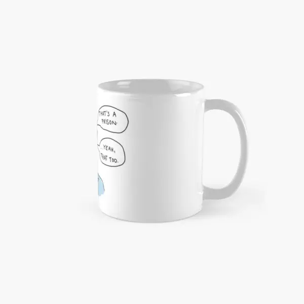 

Foucault Knows Classic Mug Handle Round Coffee Design Photo Tea Printed Cup Drinkware Picture Simple Gifts Image
