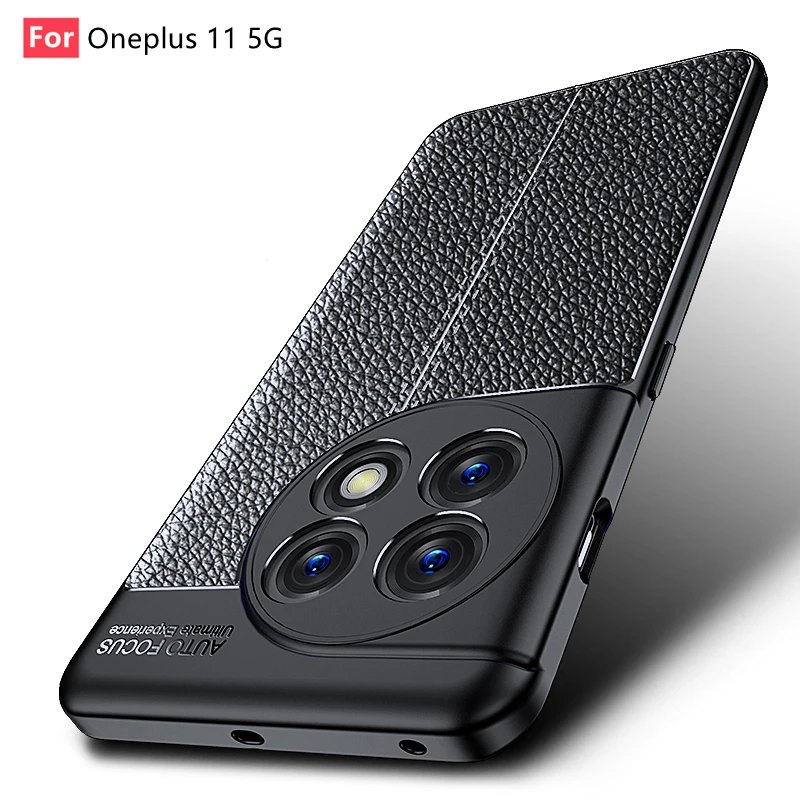 

For Oneplus 11 5G Case Cover Oneplus 11 5G Capas Shockproof Armor Back Phone Bumper New Soft TPU Leather Fundas Oneplus 11 5G