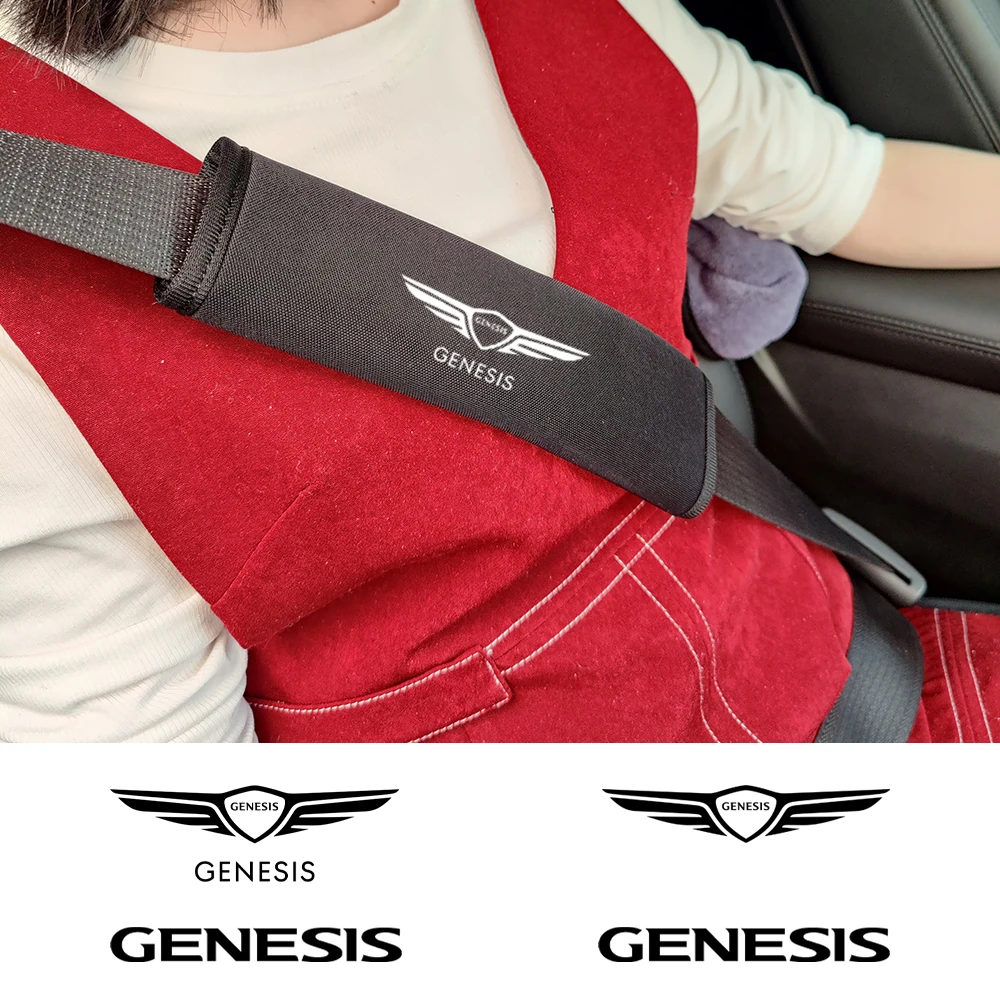 High Quality Fresh Breathable Ice Silk Car Seat Belt Pads Cover For