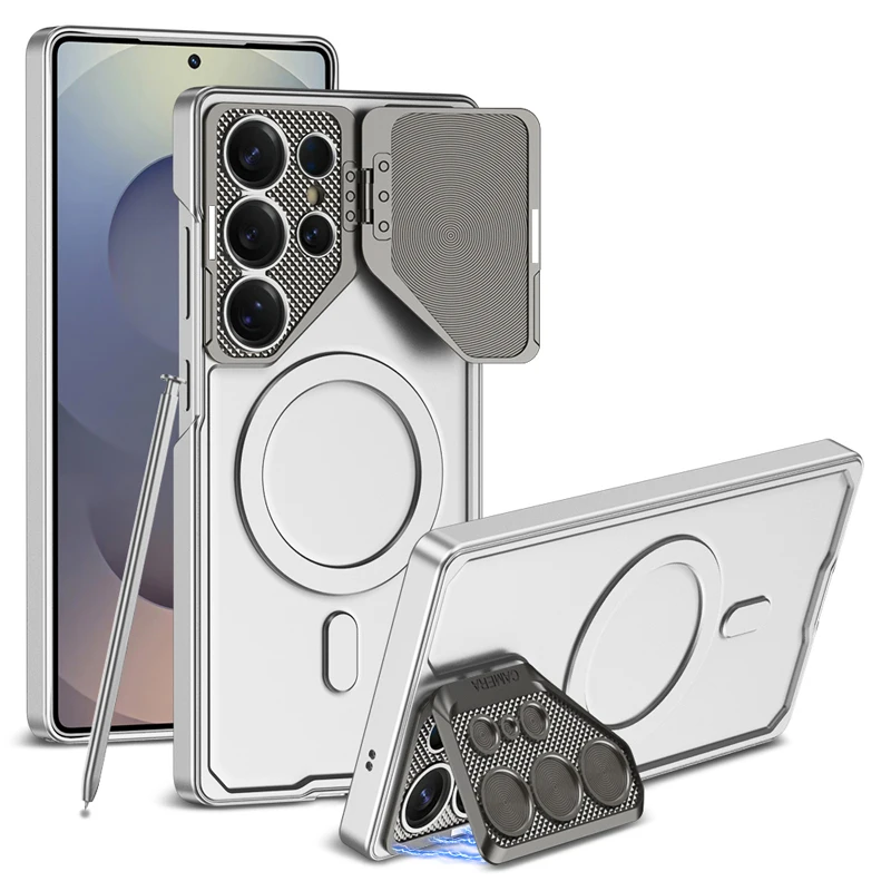 Ultra-Thin Metallic Leather Phone Case with Skin-Friendly Camera Protection