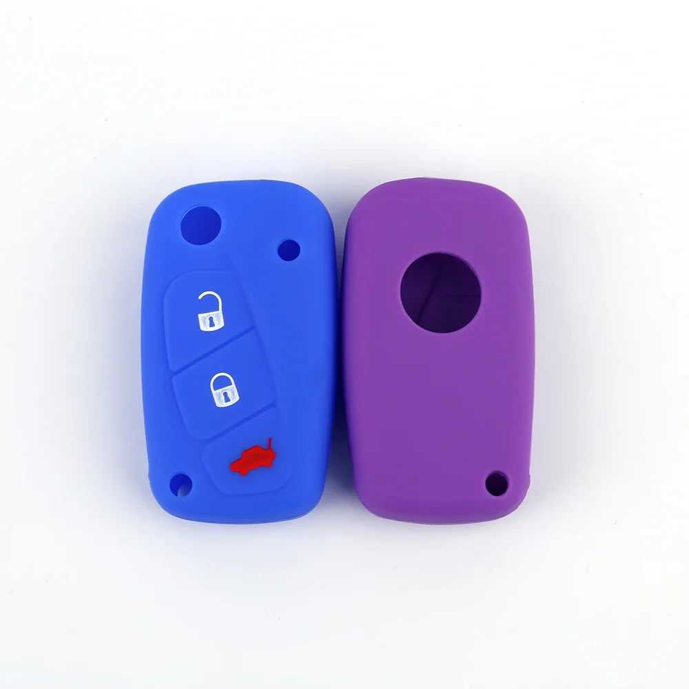 3 Button Silicone Remote Key Cover for Fiat Panda Idea Stilo Punto Ducato Bravo 500 Doblo Grande Minibus key case,key case cover,car key shell