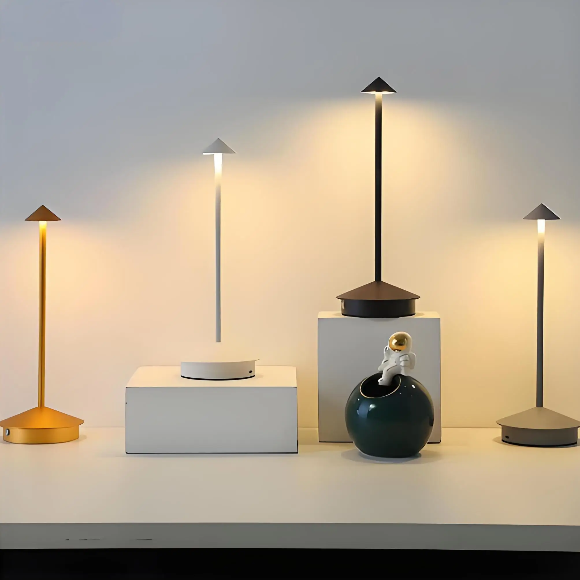 Rechargeable Table Lamp Creative Dining Touch Led Hotel Bar Coffee Pina Pro Table Lamp Lampada Da Tavolo Decorative Desk Lamp 2