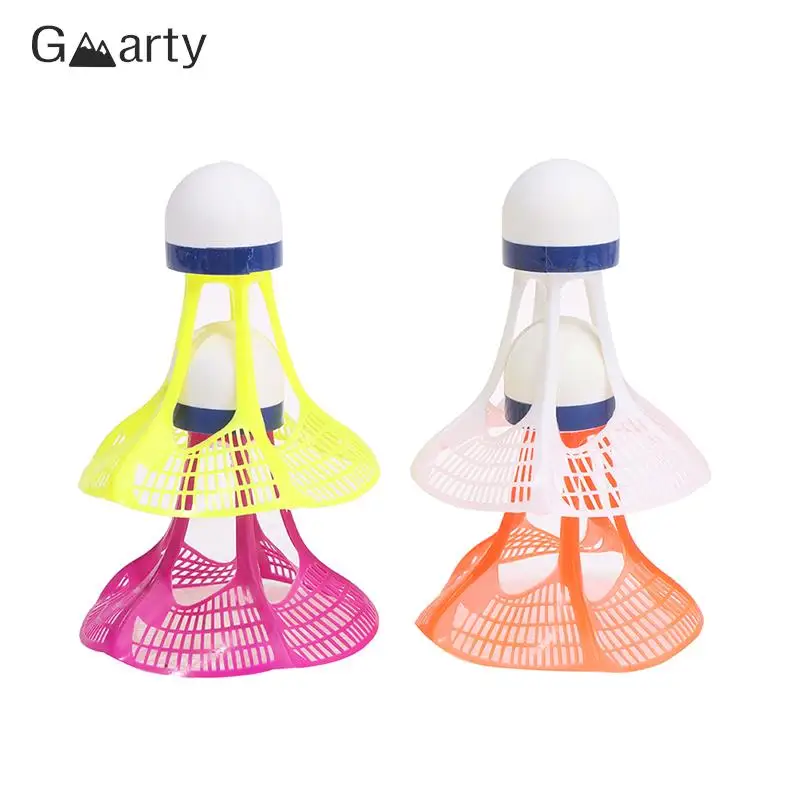 

3pcs Nylon Plastic Shuttlecock Outdoor Windproof Badminton Plastic Ball Stable Resistance Sport Training Balls