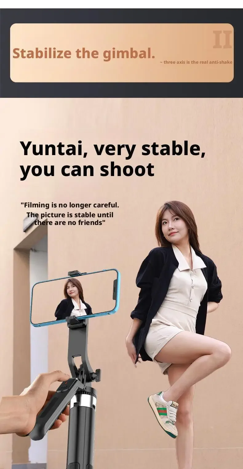 1.8m Tripod And Selfie Stick Wireless Remote & Extendable Phone Mount Compatible With IPhone/Android_voghion.com