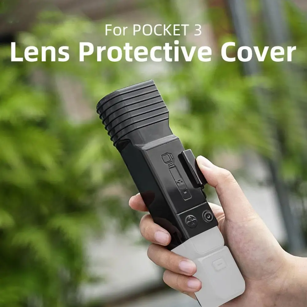 

Black ABS Lens Cap Protective Cover For DJI Osmo Pocket 3 Anti-scratch Screen Protector Case Gimbal Camera Guard Accessories