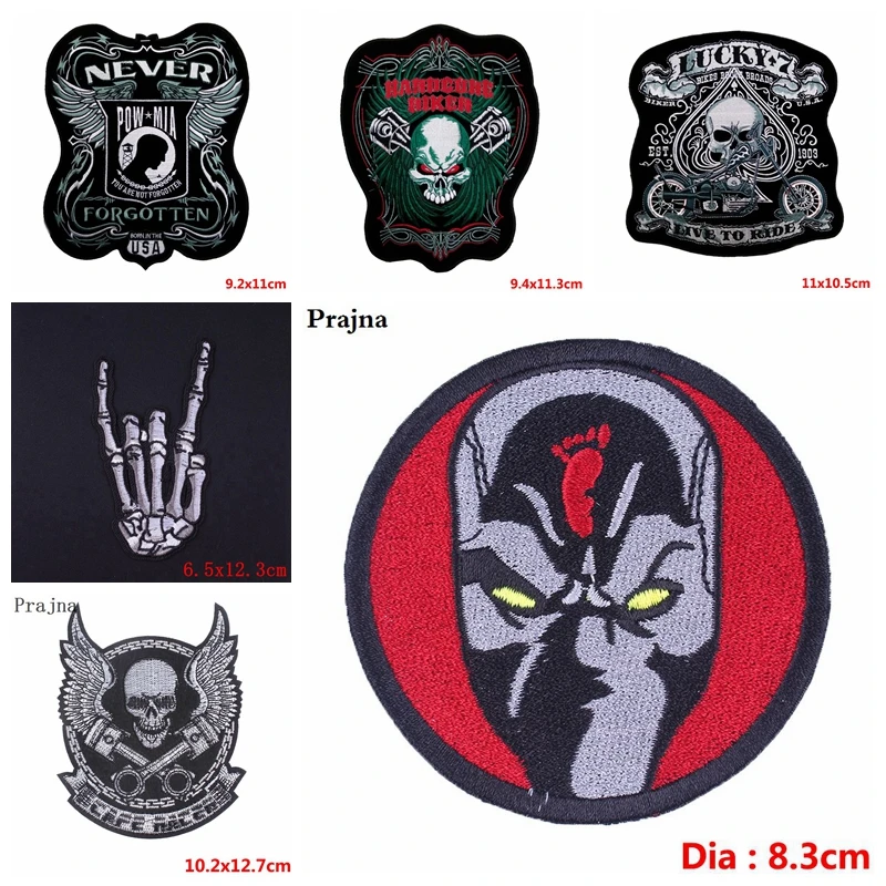 Punk/Skull Patch Orangutan Iron On Patches For Clothes King Bear Patch Dog  Embroidered Patches For Clothing Turbo Snail Stickers - Price history &  Review, AliExpress Seller - No.1FreeStyle Store