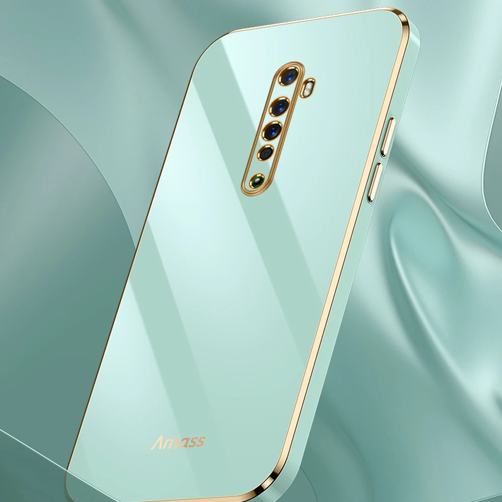 Luxury Square Plating ShockProof Silicone Back Cover