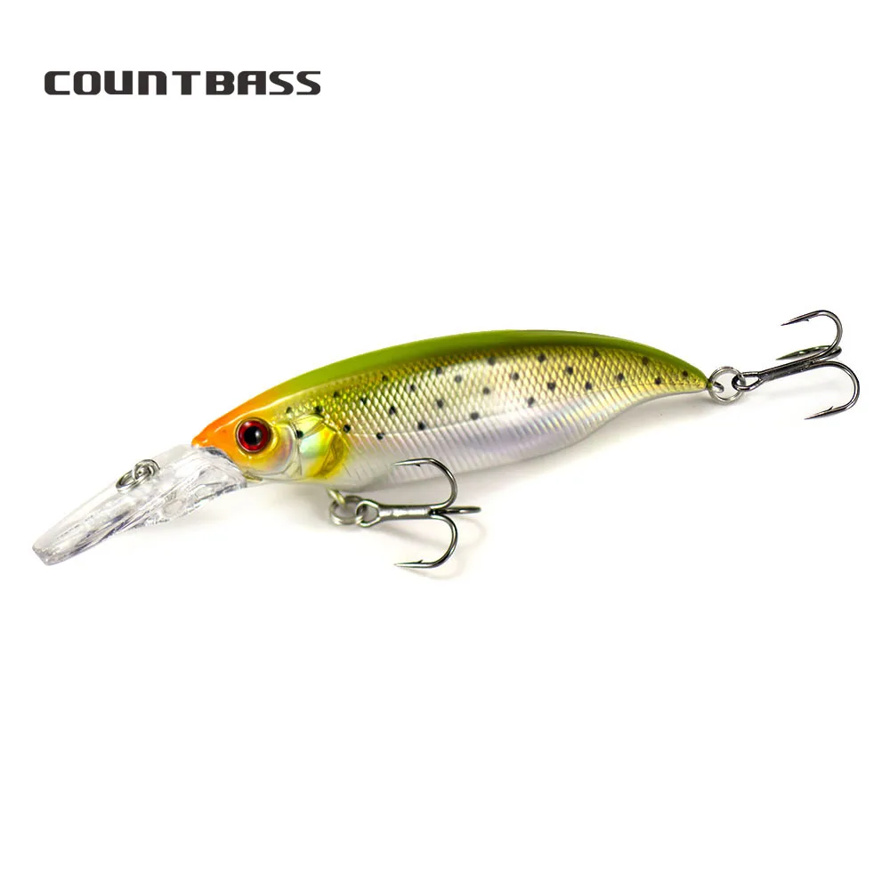 Countbass Crankbait 80mm 3-5/32" 12g 27/64 oz. Dive 2m Floating Wobbler LBO Angelköder Chatterbaits Hardbait