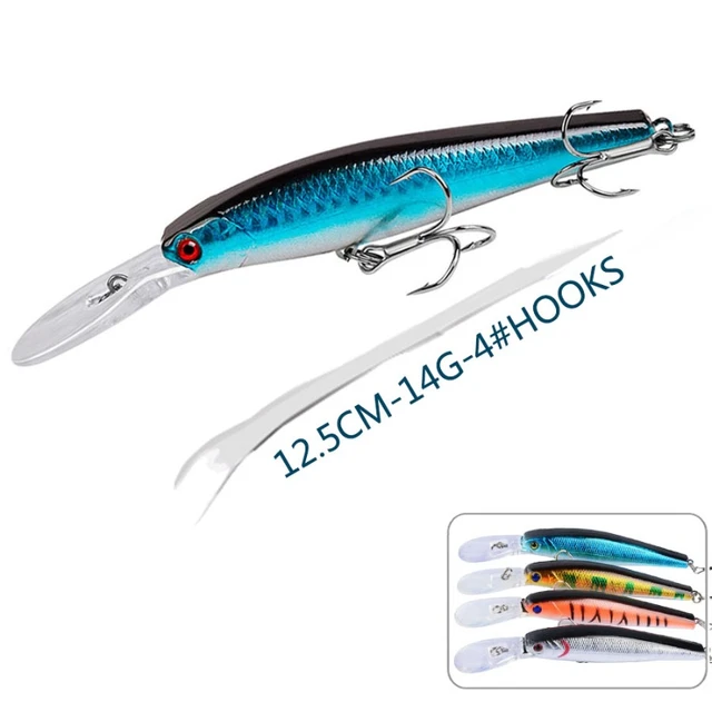 1pcs Crankbaits Fishing Lures 12.5cm 14g Hard Bait Artificial