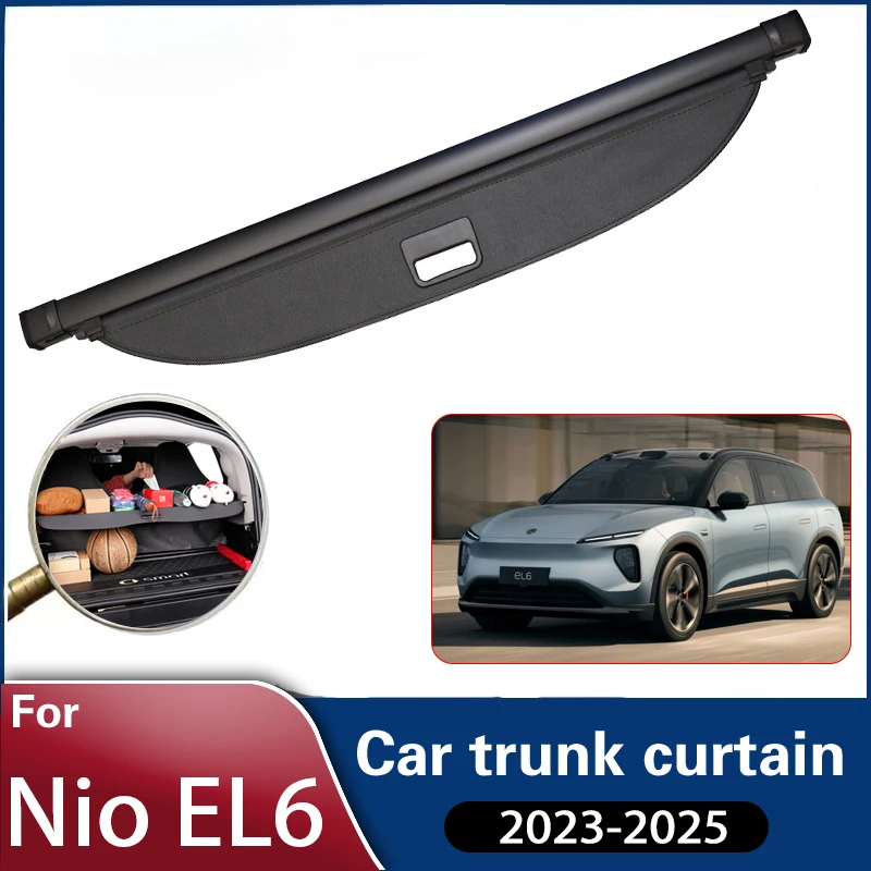 

Car Retractable Trunk Curtain For Nio EL6 ES6 2023 2024 2025 Car Trunk Curtain Covers Rear Rack Partition Shelter Accessories