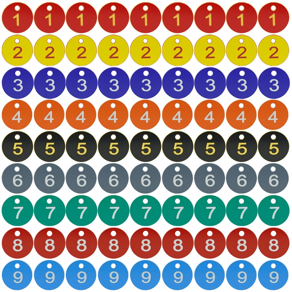 

Multicolor 2 Sizes Round Numbered Label Farm Husbandry Beehive Box Sequential Numbers Tags Garden Animal Markers Classify Sign