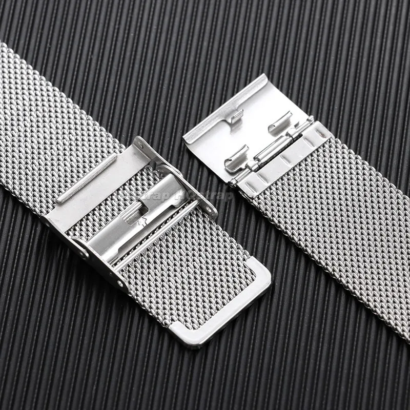 Sleek Milanese Mesh Stainless Steel Quick Release Bracelet Strap
