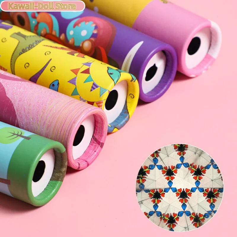 Kaleidoscope Children's Toy Rotating Science Paper Props Cartoon Classic Party Birthday Retro Gift